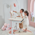 Height adjustable children furniture study table and chair